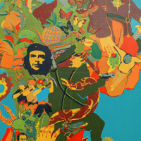 Patricia Israel and Alberto Pérez (Chile), América despierta (‘America Awakens’), 1972. Silkscreen print, 144 x 110 cm.