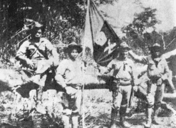 | Sandino guerrillas in 1931 Left to right Tranquilino Jarquín a Miskito Indian Col Juan Ferreti and Luis R Aráuz Source latinamericanstudiesorg | MR Online