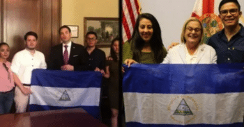 | Nicaraguan student leaders lobbying in 2018 for US intervention with Ileana Ros Lehtinen and Marco Rubio Source tortillaconsalcom | MR Online