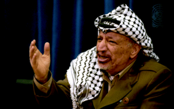 | Yasser Arafat chairman of the Executive Committee of the Palestine Liberation Organization at a UN press conference May 2 1996 UN PhotoEvan Schneider | MR Online