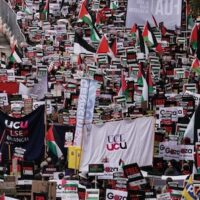 The march was the biggest ever in Britain for Palestine