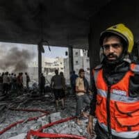 | A member of the Palestinian Civil Defense recovers bodies and injured people from under the rubble after an Israeli airstrike in Rafah in southern Gaza on October 17th 2023 Abed Rahim KhatibdpaAlamy Live News | MR Online