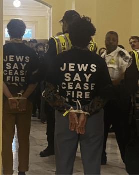 | JEWISH ACTIVISTS ARRESTED IN CAPITOL BUILDING JEWISH VOICE FOR PEACE TWITTER | MR Online