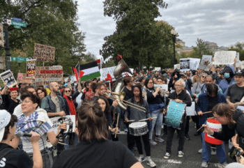 | PROTESTERS GATHER IN WASHINGTON DC JEWISH VOICE FOR PEACE TWITTER | MR Online