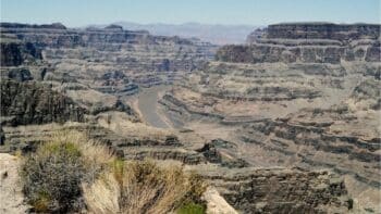 | Much of what you can see in this photo is Hualapai land but the tribe cannot use any of the water Taken along the west rim of the Grand Canyon you can see the shrinking Colorado River in the canyon CC BY SA © Donald Hall Flickrcom | MR Online