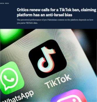 | Critics call for banning TikTok because users are getting the wrong information thus undercutting support for Israel among young Americans which is contrary to US foreign policy interests NBC 11123 | MR Online