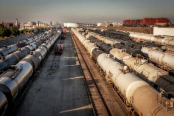| Tank cars and containers Rail yard east of the Port of Long Beach Long Beach California Photo Robert Gumpert 18 November 2008 | MR Online
