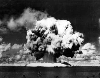 | The island view of Bakers cloud 10 seconds into the explosion NARA Still Pictures Unit Record Group 374 G box 7 folder 59 Test Operation Crossroads | MR Online
