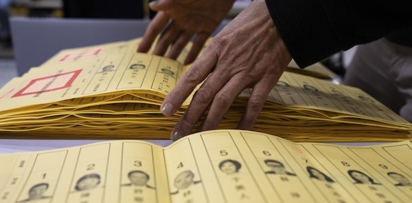 | Staff count votes at a polling station in Taipei Taiwan January 13 2024 | MR Online