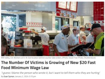 | Did a laid off pizza deliverer really know the name of the Pasadena assembly member who wrote the minimum wage law Regardless the right wing California Globe 1224 was able to get its defense of business owners in the voice of a low wage worker distributed widely through Yahoo 1424 | MR Online