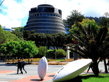 | New Zealands national Parliament locally known as the Beehive in Wellington denisbin Flickr CC BY NC ND 20 | MR Online