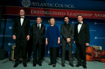 | Hillary the hawk Clinton at 2013 Atlantic Council awards ceremony Source mronlineorg | MR Online