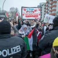 Germany’s support for the Israeli genocide in Gaza has caused huge anger. Michael Kuenne ZUMA Press