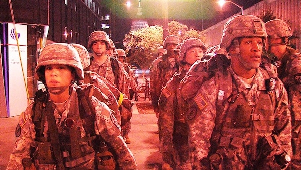 | Cadets from the Georgia State University Army ROTC program on a morning ruck march through downtown Atlanta taking advantage of the unique training and leadership opportunities provided by Army ROTC | MR Online