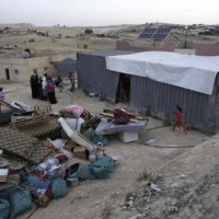 Residents of the Bedouin village prepare for house demolitions by Israeli authorities. (Photo: via Adalah Legal Center)
