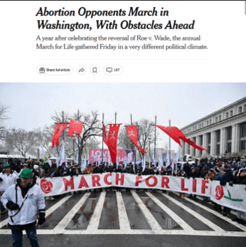 | The New York Times 11924 found room to cover the 51st annual March for Life in DC where the crowd appeared smaller than in past years WTTG 11924 | MR Online
