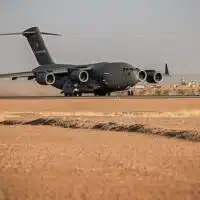 | A Boeing C 17 Globemaster III takes off June 19th 2021 at Air Base 201 in Niger By US Air Force photo by Airman 1st Class Jan K Valle | MR Online