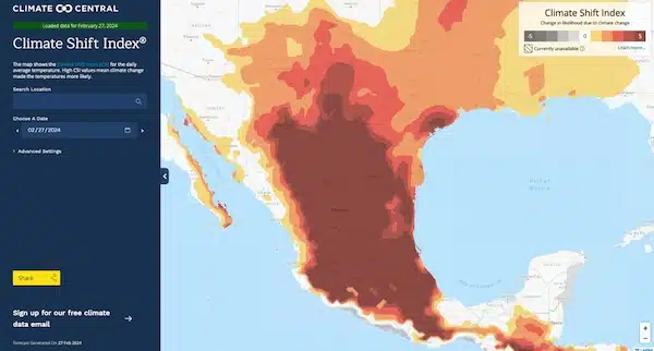 | The mark of human induced climate change on recent extreme heat in Mexico and the southern US Graphic Climate Central | MR Online