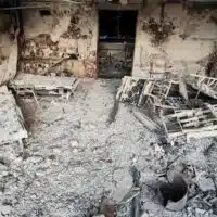AFTERMATH OF THE INVASION OF AL-SHIFA HOSPITAL IN GAZA CITY, APRIL 1, 2024. (PHOTO: KHALED DAOUD /APA IMAGES)