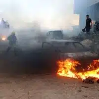 Israeli mobs set homes, cars ablaze in West Bank pogrom.