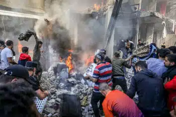 | Palestinians transport the wounded and try to put out a fire after an Israeli airstrike on a house in the Shaboura refugee camp in the city of Rafah southern Gaza Strip November 17 2023 Abed Rahim KhatibFlash90 | MR Online