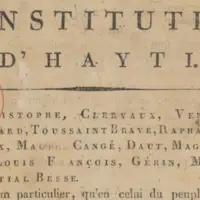 1805 Constitution of Hayti