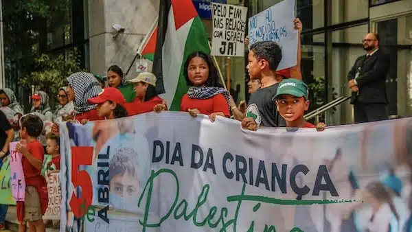 | Rallies for Palestinian Childrens Day were held across Brazil including in São Paulo Photo Priscila Ramos | MR Online