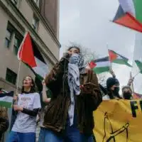 Columbia student encampment for Gaza. Photo: Wyatt Souers