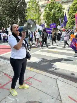 | Andrea James co founder and director of the National Council for Incarcerated and Formerly Incarcerated Women and Girls at the FreeHer march | MR Online