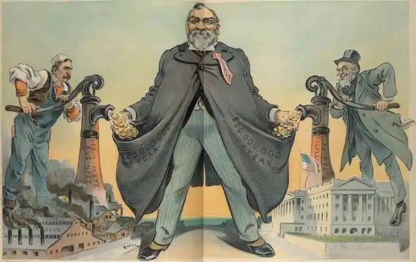 | Cartoon of American industrialist Andrew Carnegie 1900 Illustration by Udo J Keppler Image courtesy Library of CongressWikimedia Commons | MR Online