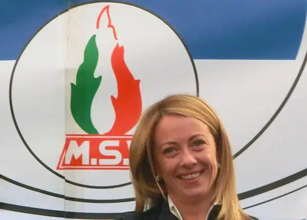 | Giorgia Meloni à Sanremo pour faire campagne pour les élections européennes Italie et municipales de 2014 © Jose Antonio CC BY 40 | MR Online