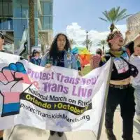 National March to Protect Trans Youth in Orlando, Florida, on Oct. 7, 2023. Photo: Lexi Webster / CCR