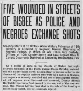 | Bisbee Daily Review a white newspaper July 4 1919 | MR Online