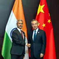 India’s External Affairs Minister Dr. Subrahmanyam Jaishankar (L) met Member of the Political Bureau of the CPC Central Committee and Foreign Minister Wang Yi, Vientiane, Laos, July 25, 2024