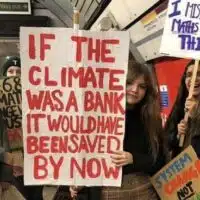School students striking for climate justice, Westminster, February 2019. Photo: Facebook/Nottingham People’s Assembly