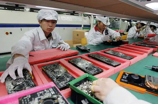 | Companies in the Global North like Apple often outsource production to places like China in the Global South for cheap yet high skilled laborAP PHOTOKIN CHEUNG | MR Online