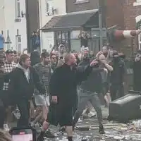 Trouble flares during a protest in Southport, after three children died and eight were injured in a "ferocious" knife attack during a Taylor Swift event at a dance school on Monday, July 31, 2024