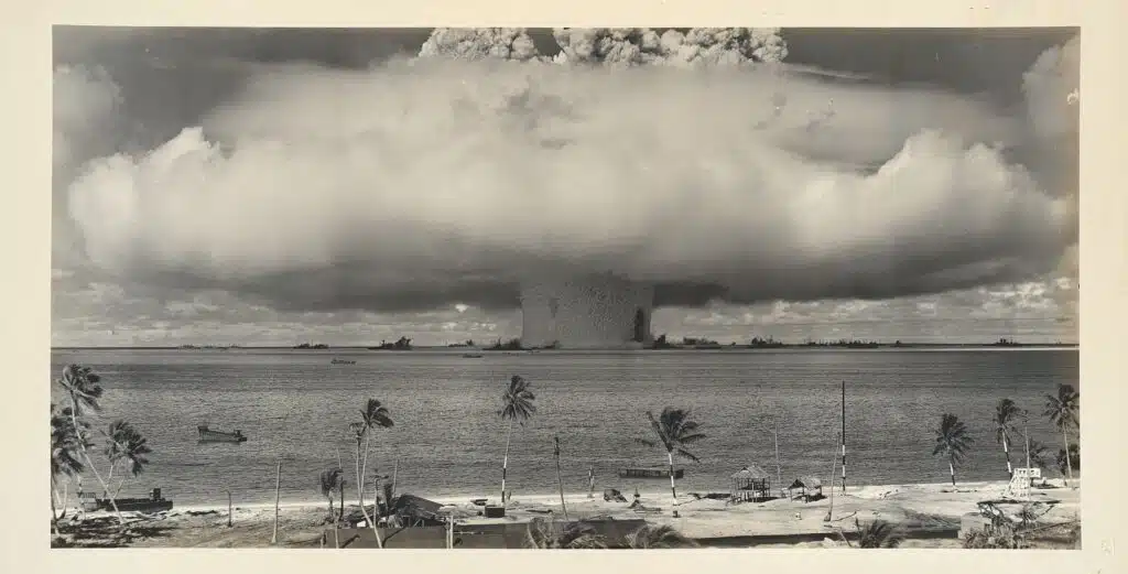 | The mushroom cloud over Bikini Atoll on July 25 1946 after the United States detonated the Baker bomb | MR Online