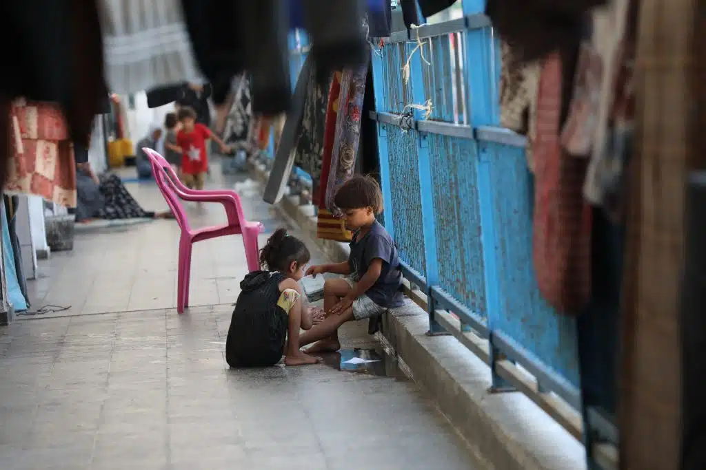 | PALESTINIANS CHILDREN AT AN UNRWA SCHOOL IN DEIR AL BALAH SEPTEMBER 9 2024 PHOTO OMAR ASHTAWYAPA IMAGES | MR Online