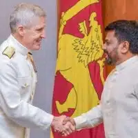 Commander of the US Pacific Fleet, Admiral. Steven Koehler and Sri Lanka President Anura Dissayanake, October 10, 2024. [Photo: நான் இலங்கையன்]