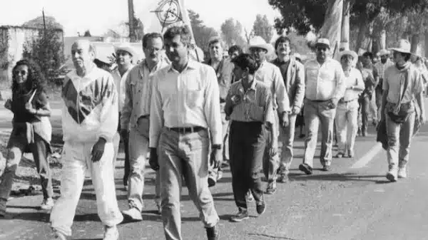 | AMLO marching in the Exodus for Democracy in 1991 Photo Fernando FernándezImagenlatina | MR Online