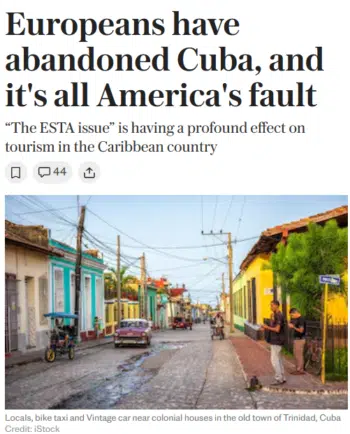 | Britains ambassador to Cuba told the Telegraph 11623 Those who come are profoundly shocked at what the SSOT designation is doing to the people here | MR Online