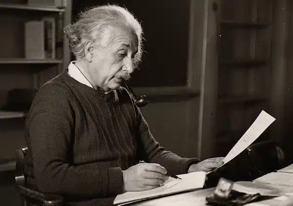 | Albert Einstein in his office at Princeton University New Jersey 1942 Photo by Roman VishniacMagnes Collection of Jewish Art and LifeFlickr | MR Online